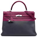 Hermès Purple Togo Kelly II Retourne 35