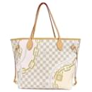 Louis Vuitton Damier Azur Neverfull MM Handbag