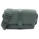 Louis Vuitton Green Leather Shoulder Bag