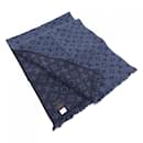 Louis Vuitton Blue and Navy Wool Shawl