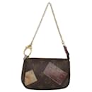 LOUIS VUITTON Label Collection Mini Pochette Accessoires M63798 LV Auth 126011 - Louis Vuitton