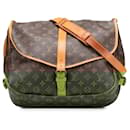 Louis Vuitton Brown Monogram Saumur 35