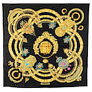 Hermès Black Kosmima Silk Scarf