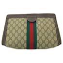 Gucci Old Gucci GG Supreme Canvas Clutch Bag