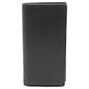 Louis Vuitton Taiga Portefeuille Brazza Noir Men's Leather Long Wallet