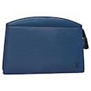 LOUIS VUITTON Epi Trousse Crete Pouch Blue M48405 LV Auth 126015 - Louis Vuitton