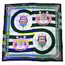 Hermès silk scarf Chateaux d'arriere by Julie Abadie