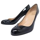 CHRISTIAN LOUBOUTIN SHOES 39.5 IN BLACK PATENT LEATHER PUMP SHOES - Christian Louboutin