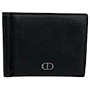 Christian Dior Black Leather Bi-Fold Wallet
