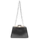 Fendi Peekaboo Cut Leather Shoulder Bag