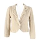 Chanel Tweed Jacket Wool Rayon Nylon Coco Mark