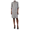 Black and white striped shirt dress - size UK 6 - Autre Marque
