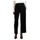 Black wool wide-leg trousers - size UK 6 - Autre Marque