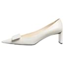 White leather pointed-toe pumps - size EU 37.5 - Louis Vuitton