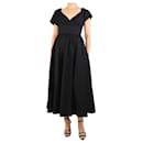 Black flared midi dress - size UK 10 - Autre Marque