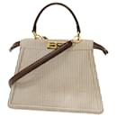 Fendi Peekaboo Canvas Handbag
