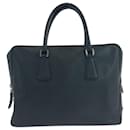 Prada Saffiano Triangle Logo Plate Briefcase