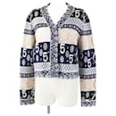 Chanel Cashmere Logo Print Cardigan