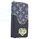 LOUIS VUITTON NIGO LV Squared Zippy Wallet Long Wallet Navy M81107 Auth 126433M - Louis Vuitton