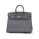 Sac à main Hermes Birkin 25 en Rose Violet - Hermès