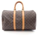 Louis Vuitton Keepall 45 Monogram Coated Canvas Boston Bag