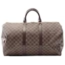 Louis Vuitton Keepall 50 Damier Ebene Boston Bag