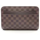 Louis Vuitton Saint Louis Damier Ebene Clutch Bag