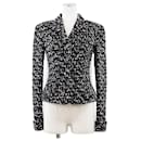 Chanel Tweed Jacket Wool Blend Black Multicolor