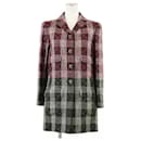 Chanel Jacket P33303 Burgundy Black 36