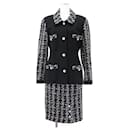 Chanel Tweed Jacket Skirt Set 38