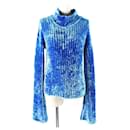 ACNE STUDIOS Rayon Nylon Chenille Sweater High Neck Pullover - Autre Marque