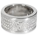 Louis Vuitton White Gold Diamond Les Gastons Large Ring