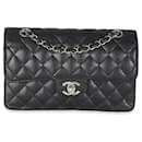 Chanel Black Quilted Caviar Small Classic Double Flap HandBag