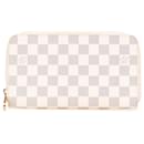 Louis Vuitton White Damier Azur Zippy Long Wallet