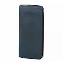 Louis Vuitton Long Wallet Taiga Zippy Vertical M32837 Ocean