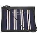 Balenciaga Stripe 339937 Pochette Shoulder Bag