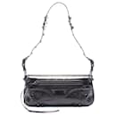Balenciaga Le Cagole S Leather Shoulder Bag Black