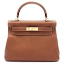 Hermes Kelly 28 Togo Handbag Brown - Hermès