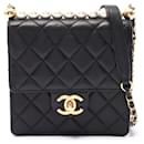 Chanel Matelasse Pearl Shoulder Bag Black