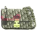 Dior Addict Oblique Canvas Leather Shoulder Bag