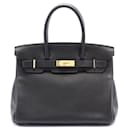 Hermes Birkin 30 Leather Handbag Black - Hermès