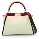Fendi Peekaboo Canvas Leather Handbag