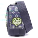 Louis Vuitton Double Phone Pouch Denim Leather