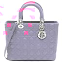 Dior Lady Dior Large Leather Handbag