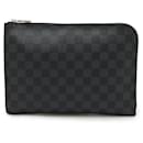 Louis Vuitton Pochette Jour PM NM2 Damier Graphite Clutch Bag