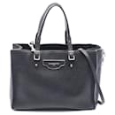 Balenciaga Leather Mini Handbag Black