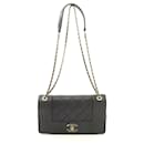 Chanel Mademoiselle Matelasse Leather Shoulder Bag