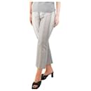 Grey striped trousers - size UK 10 - Autre Marque