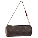 LOUIS VUITTON Monogram Papillon Pouch LV Auth 126594 - Louis Vuitton