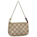 LOUIS VUITTON Damier Azur Mini Pochette Accessoires Pouch N63005 Auth hk2773 - Louis Vuitton